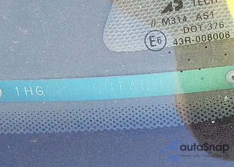 1996 Honda Accord Ex z USA, uszkodzony, nr VIN 1HGCD5560TA098457